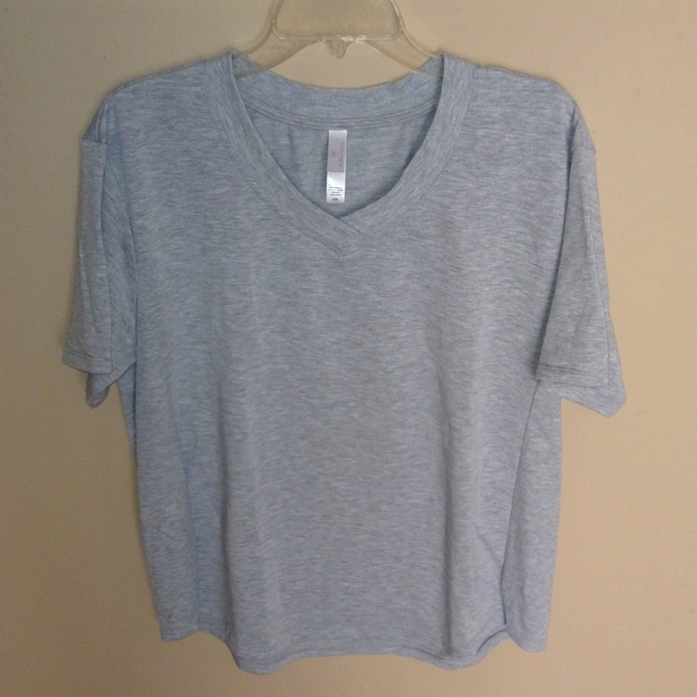 Grey V-Neck T-Shirt